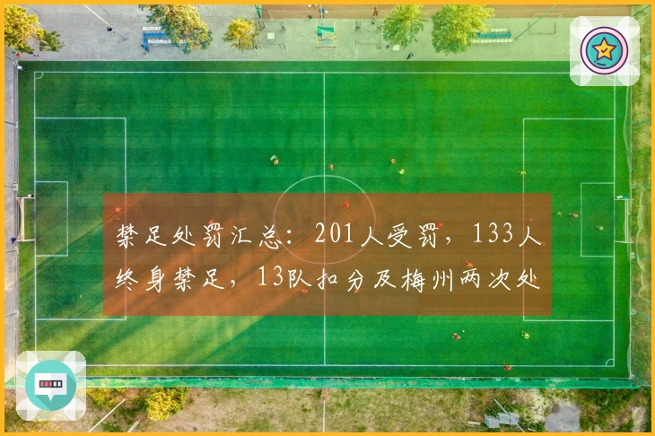 禁足处罚汇总：201人受罚，133人终身禁足，13队扣分及梅州两次处分